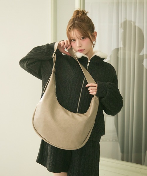 TITTY&CO.（ティティーアンドコー）の「ニットジップセットアップ（セットアップ・レディース・グレー/ブラウン/ライトグレー・FREE）」の10枚目の写真