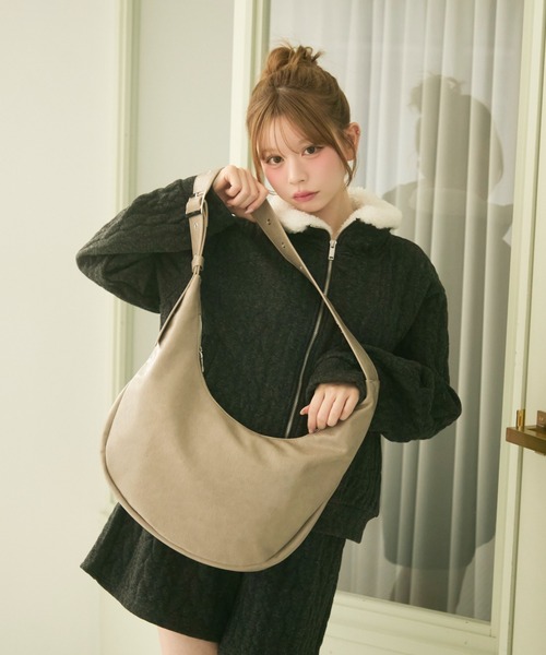 TITTY&CO.（ティティーアンドコー）の「ニットジップセットアップ（セットアップ・レディース・グレー/ブラウン/ライトグレー・FREE）」の5枚目の写真