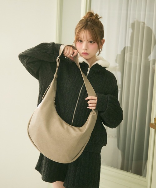 TITTY&CO.（ティティーアンドコー）の「ニットジップセットアップ（セットアップ・レディース・グレー/ブラウン/ライトグレー・FREE）」の8枚目の写真