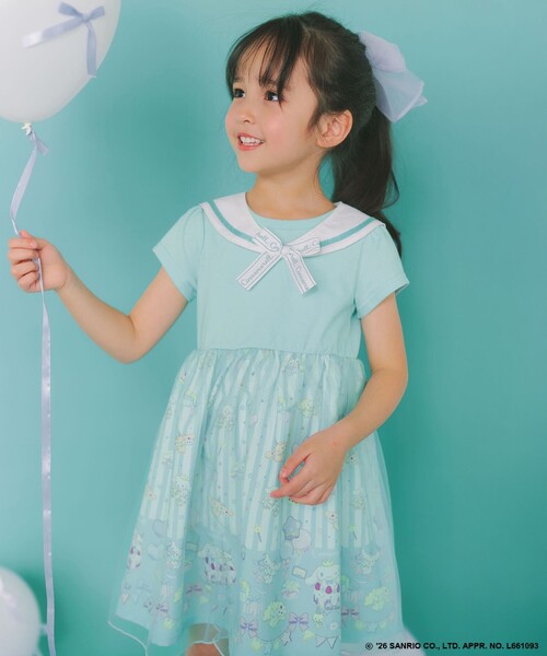 シナモロール×ANY KIDS】2WAY セーラーカラーワンピース（ワンピース