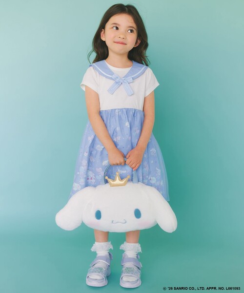 シナモロール×ANY KIDS】2WAY セーラーカラーワンピース（ワンピース