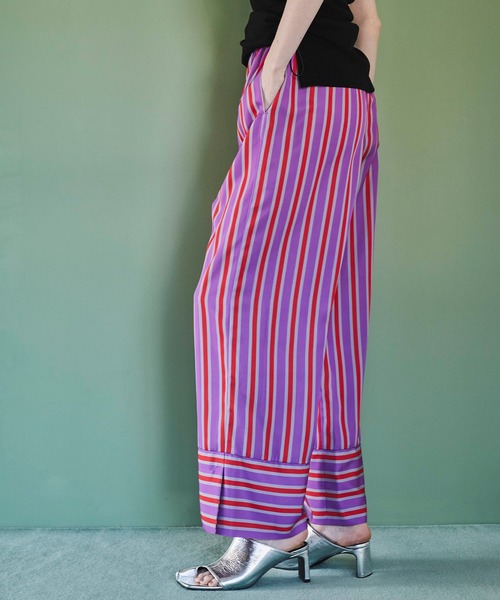 OMMO（オーエムエムオー）の「MULTI STRIPE PT（その他パンツ・レディース・ピンク/グリーン・36/38）」の15枚目の写真