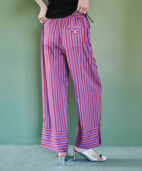 OMMO（オーエムエムオー）の「MULTI STRIPE PT（その他パンツ・レディース・ピンク/グリーン・36/38）」の16枚目の写真