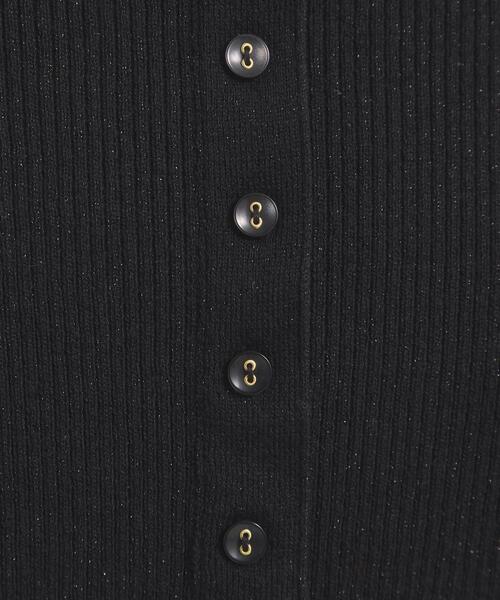 ITS'DEMO（イッツデモ）の「【手洗い可】ラメリブニット（ニット/セーター・レディース・ブラック/オフホワイト/ベビーピンク/サックスブルー・00）」の22枚目の写真