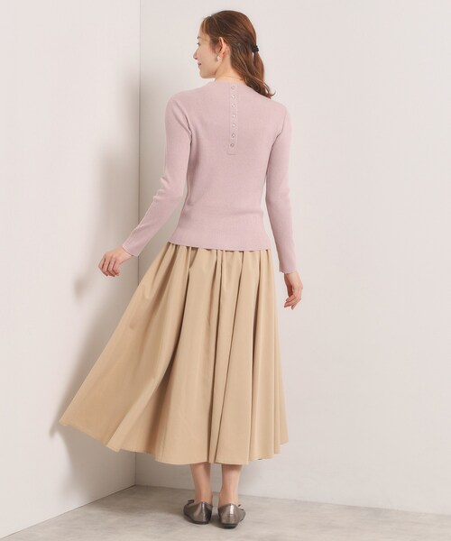 ITS'DEMO（イッツデモ）の「【手洗い可】ラメリブニット（ニット/セーター・レディース・ブラック/オフホワイト/ベビーピンク/サックスブルー・00）」の13枚目の写真