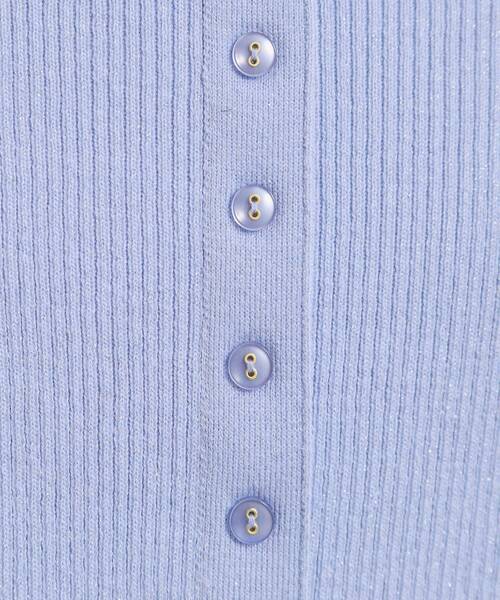 ITS'DEMO（イッツデモ）の「【手洗い可】ラメリブニット（ニット/セーター・レディース・ブラック/オフホワイト/ベビーピンク/サックスブルー・00）」の11枚目の写真