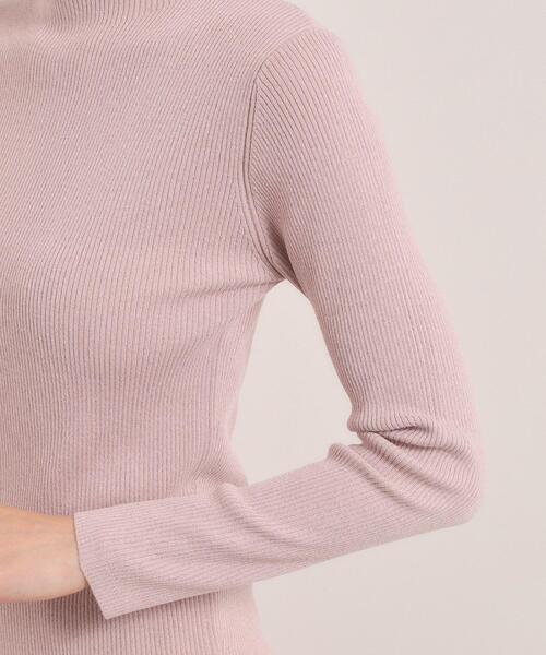 ITS'DEMO（イッツデモ）の「【手洗い可】ラメリブニット（ニット/セーター・レディース・ブラック/オフホワイト/ベビーピンク/サックスブルー・00）」の5枚目の写真