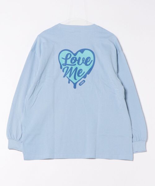 undeny.（アンディニ－）の「アンディニー Love me L/S Tシャツ（Tシャツ/カットソー・レディース・ホワイト/サックスブルー・F）」の3枚目の写真