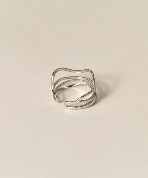 novice（ノーヴィス）の「【novice】Layer Flow Ring［Stainless］（リング・レディース・シルバー/ゴールド・FREE）」の7枚目の写真