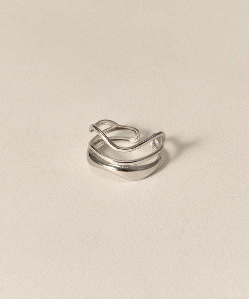 novice（ノーヴィス）の「【novice】Layer Flow Ring［Stainless］（リング・レディース・シルバー/ゴールド・FREE）」の9枚目の写真