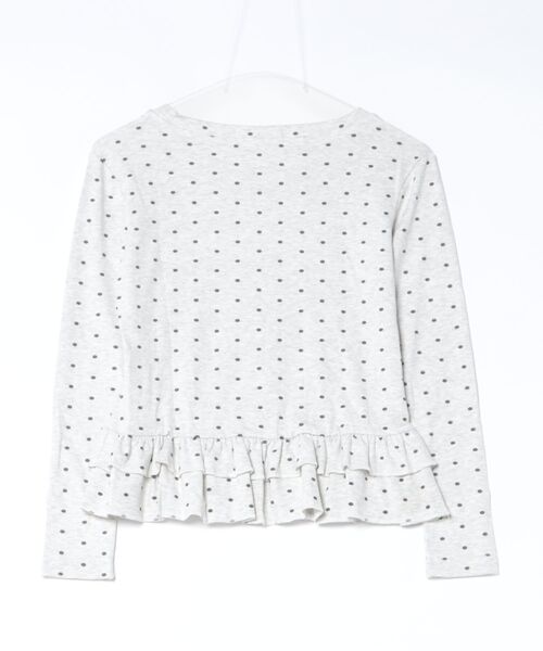 CERCA(チェルカ)の「HALEY PESCA/ドット柄 フリルカットソー(Tシャツ/カットソー・レディース・ライトグレー・SMALL/MEDIUM/LARGE/X-LARGE)」の2枚目の写真