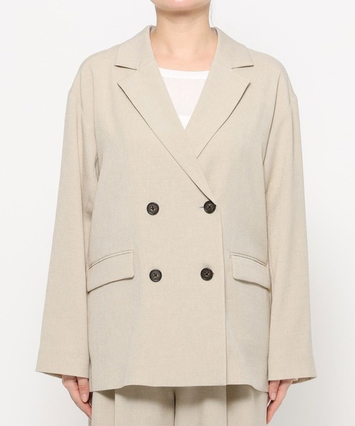 LOWRYS FARM（ローリーズファーム）の「ホップサックダブルジャケット 602803（その他アウター・レディース・チャコールグレー/ブラウン/ベージュ・FREE）」の15枚目の写真