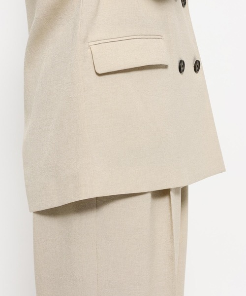 LOWRYS FARM（ローリーズファーム）の「ホップサックダブルジャケット 602803（その他アウター・レディース・チャコールグレー/ブラウン/ベージュ・FREE）」の9枚目の写真