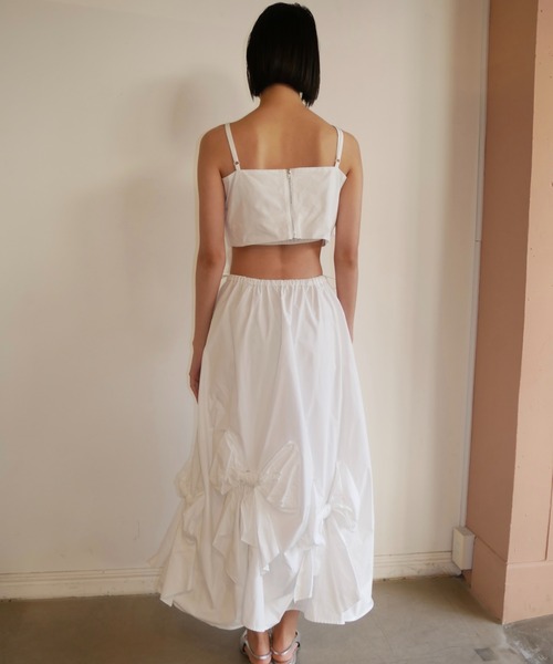 HONEY MI HONEY(ハニーミーハニー)の「taffeta ribbon drape skirt(スカート・レディース・ブラック/ピンク/ホワイト・FREE)」の14枚目の写真