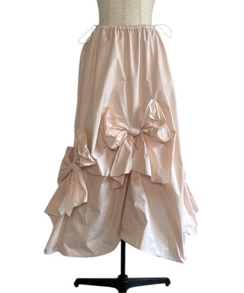 HONEY MI HONEY(ハニーミーハニー)の「taffeta ribbon drape skirt(スカート・レディース・ブラック/ピンク/ホワイト・FREE)」の22枚目の写真