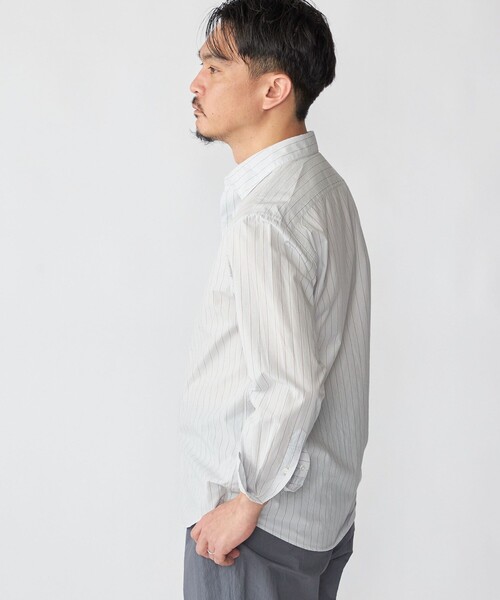 SHIPS（シップス）の「SHIPS: スムース テックス ワイドカラー シャツ（シャツ/ブラウス・メンズ・トップグレー/ライトブルー/スカイブルー/ホワイト/ライトグリーン・SMALL/MEDIUM/LARGE/X-LARGE）」の6枚目の写真