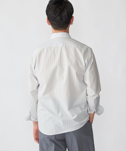 SHIPS（シップス）の「SHIPS: スムース テックス ワイドカラー シャツ（シャツ/ブラウス・メンズ・トップグレー/ライトブルー/スカイブルー/ホワイト/ライトグリーン・SMALL/MEDIUM/LARGE/X-LARGE）」の7枚目の写真