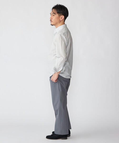 SHIPS（シップス）の「SHIPS: スムース テックス ワイドカラー シャツ（シャツ/ブラウス・メンズ・トップグレー/ライトブルー/スカイブルー/ホワイト/ライトグリーン・SMALL/MEDIUM/LARGE/X-LARGE）」の10枚目の写真