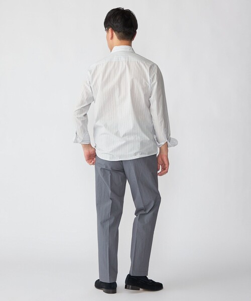 SHIPS（シップス）の「SHIPS: スムース テックス ワイドカラー シャツ（シャツ/ブラウス・メンズ・トップグレー/ライトブルー/スカイブルー/ホワイト/ライトグリーン・SMALL/MEDIUM/LARGE/X-LARGE）」の11枚目の写真