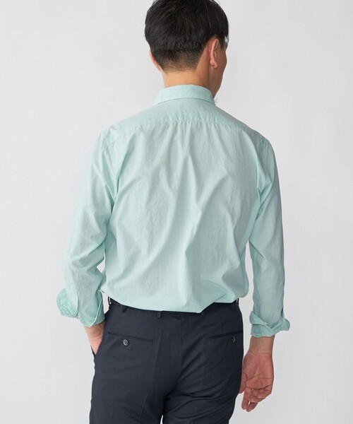 SHIPS（シップス）の「SHIPS: スムース テックス ワイドカラー シャツ（シャツ/ブラウス・メンズ・トップグレー/ライトブルー/スカイブルー/ホワイト/ライトグリーン・SMALL/MEDIUM/LARGE/X-LARGE）」の14枚目の写真