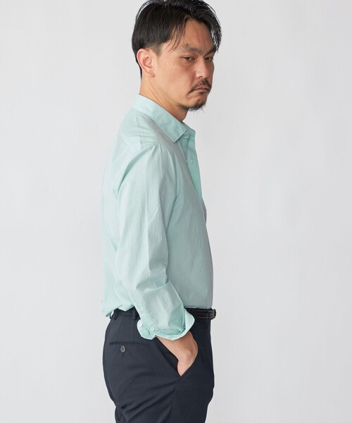 SHIPS（シップス）の「SHIPS: スムース テックス ワイドカラー シャツ（シャツ/ブラウス・メンズ・トップグレー/ライトブルー/スカイブルー/ホワイト/ライトグリーン・SMALL/MEDIUM/LARGE/X-LARGE）」の15枚目の写真