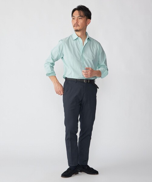 SHIPS（シップス）の「SHIPS: スムース テックス ワイドカラー シャツ（シャツ/ブラウス・メンズ・トップグレー/ライトブルー/スカイブルー/ホワイト/ライトグリーン・SMALL/MEDIUM/LARGE/X-LARGE）」の16枚目の写真