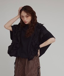 W:Huku（フーク）の「ビッグ フリル スウェット プルオーバー   Big Frill Sweatshirt Pullover（スウェット）」