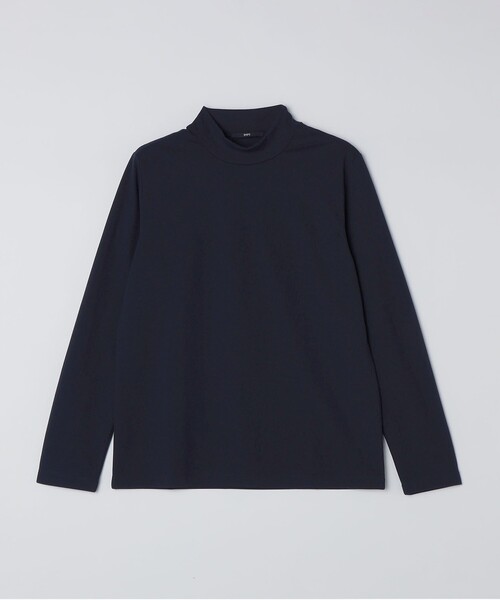 SHIPS(シップス)の「【WEB限定】SHIPS: 防シワ・吸水速乾 Drymix(R) モックネック ロングスリーブ Tシャツ(Tシャツ/カットソー・メンズ・ブラック/ロイヤルブルー/ネイビー/グレー・X-LARGE/LARGE/MEDIUM/SMALL)」の1枚目の写真