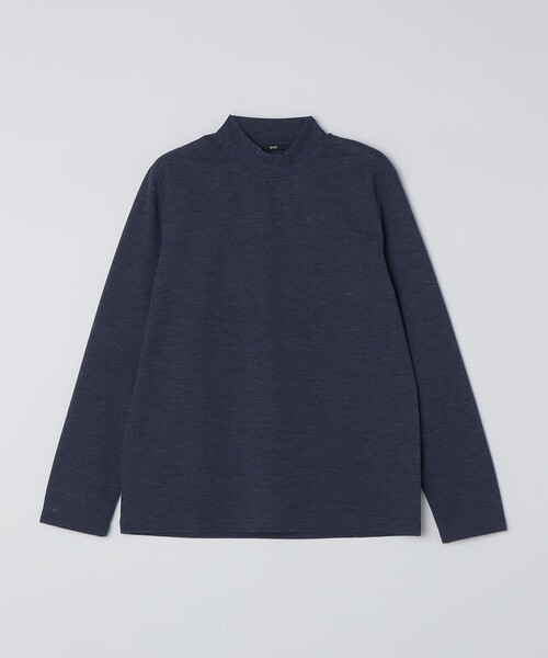 SHIPS(シップス)の「【WEB限定】SHIPS: 防シワ・吸水速乾 Drymix(R) モックネック ロングスリーブ Tシャツ(Tシャツ/カットソー・メンズ・ブラック/ロイヤルブルー/ネイビー/グレー・X-LARGE/LARGE/MEDIUM/SMALL)」の4枚目の写真
