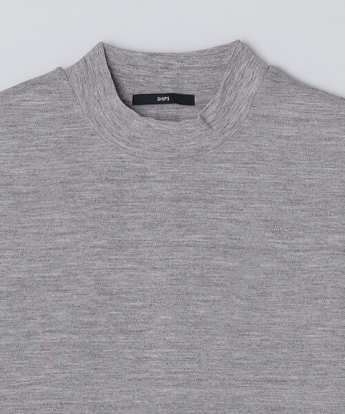 SHIPS(シップス)の「【WEB限定】SHIPS: 防シワ・吸水速乾 Drymix(R) モックネック ロングスリーブ Tシャツ(Tシャツ/カットソー・メンズ・ブラック/ロイヤルブルー/ネイビー/グレー・X-LARGE/LARGE/MEDIUM/SMALL)」の7枚目の写真