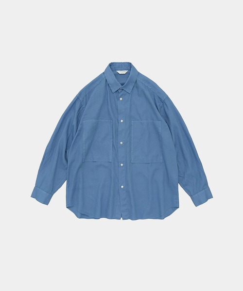 STILL BY HAND(スティルバイハンド)の「【STILL BY HAND】Garment-dye over shirt(シャツ/ブラウス・メンズ・ブラック/クリーム/ライトブルー・46/48)」の3枚目の写真