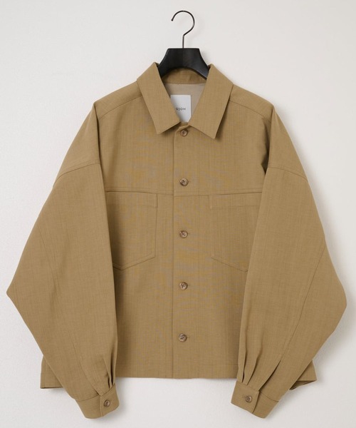 UJOH(ウジョー)の「【UJOH HOMME/ウジョー】Cropped BOX Blouson/ 三重織 / M732-Y50-900(ブルゾン・メンズ・ブラック/ベージュ・4/5)」の3枚目の写真