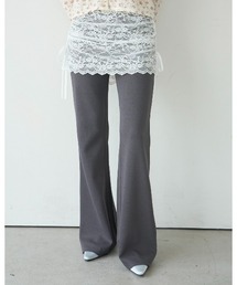 Lace layered flare pants/レースレイヤードフレアパンツ