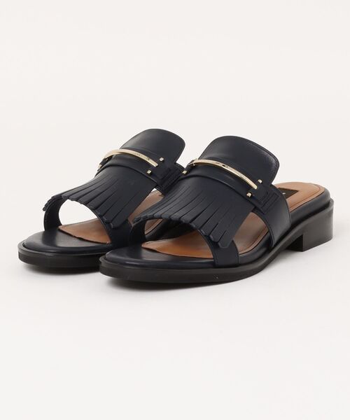 MACKINTOSH LONDON(マッキントッシュ ロンドン)の「フリンジミュールサンダル(サンダル・レディース・ブラック/ネイビー/ダークブラウン・L(24.5cm)/M(23.5cm)/S(22.5cm))」の3枚目の写真