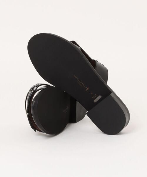 MACKINTOSH LONDON(マッキントッシュ ロンドン)の「フリンジミュールサンダル(サンダル・レディース・ブラック/ネイビー/ダークブラウン・L(24.5cm)/M(23.5cm)/S(22.5cm))」の5枚目の写真