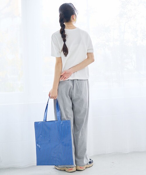 coen（コーエン）の「【Feel Soft / フィールソフト】パイル半袖Tシャツ（Youtube紹介アイテム）（Tシャツ/カットソー・レディース・オフホワイト/ブラウン/ベージュ/ロイヤルブルー・M/L）」の7枚目の写真