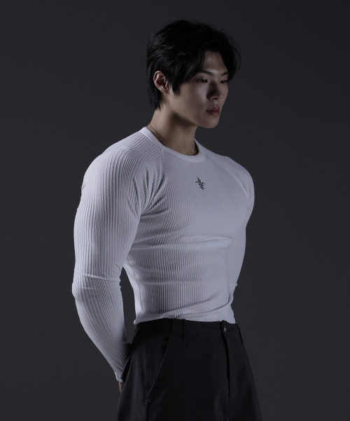 CARMID（カミド）の「ノーブルラグランロングスリーブ長袖Tシャツ[ホワイト]（Tシャツ/カットソー・メンズ・その他・1/2/3）」の5枚目の写真