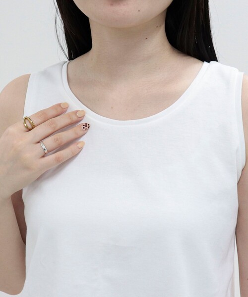 fredy emue（フレディエミュ）の「レースドッキングタンクトップ（タンクトップ・レディース・ブラック/オフホワイト・38）」の15枚目の写真