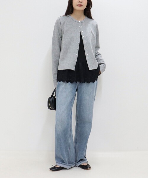 fredy emue（フレディエミュ）の「レースドッキングタンクトップ（タンクトップ・レディース・ブラック/オフホワイト・38）」の19枚目の写真