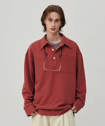 Beyond Closet（-）の「[コレクションライン] 90s アーカイブ ピケ スウェットシャツ ウォッシュドレッド（ポロシャツ）」