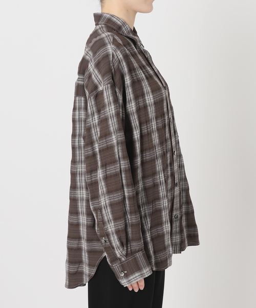 Deuxieme Classe（ドゥーズィエムクラス）の「Deveaux Check Wash シャツ（シャツ/ブラウス・レディース・ブラウン・FREE）」の17枚目の写真