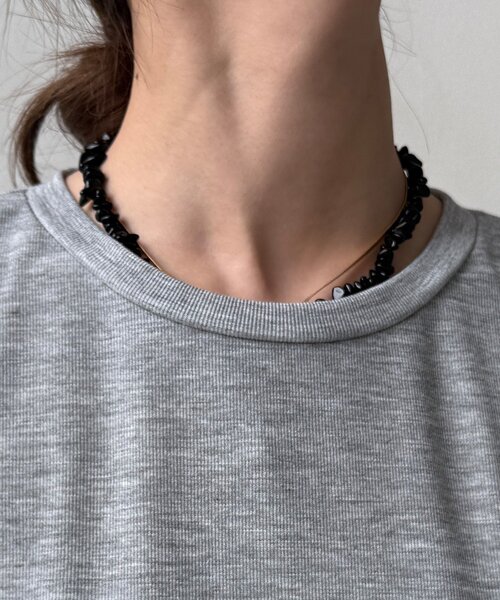 DouDou(ドゥドゥ)の「【セットアップ可能】裾レースタンク(Tシャツ/カットソー・レディース・ブラック/オフホワイト/グレー・FREE)」の13枚目の写真