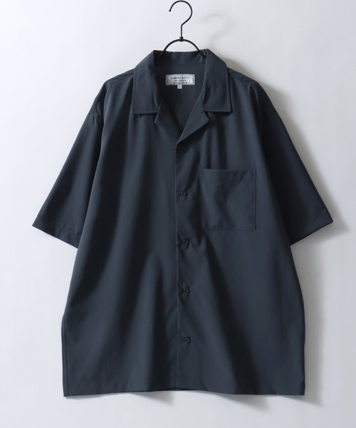 セール】Open Collar Shirt/ビッグシルエット オープンカラーシャツ