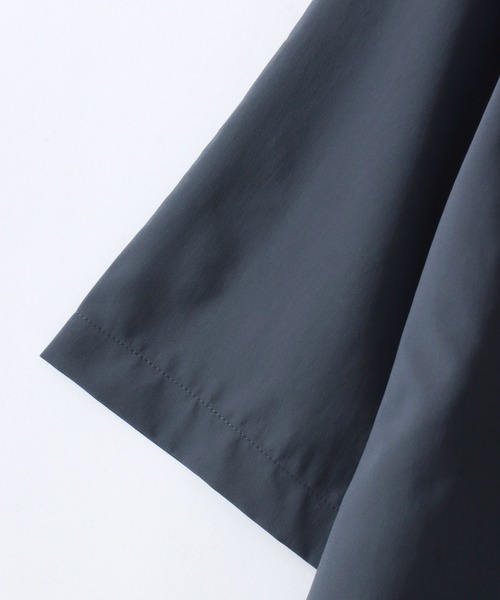SITRY（シトリー）の「Open Collar Shirt/ビッグシルエット オープンカラーシャツ とろみシャツ 半袖シャツ（シャツ/ブラウス・メンズ・アイボリー/チャコール/グレイッシュブルー/ブラック・M/LL/L）」の9枚目の写真