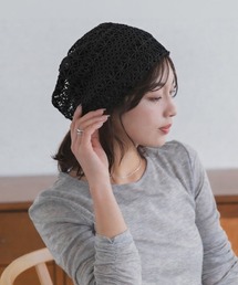 polcadot（ポルカドット）の「レース編み サマービーニー / 透かし編み 軽量 洗える帽子（ニットキャップ/ビーニー）」