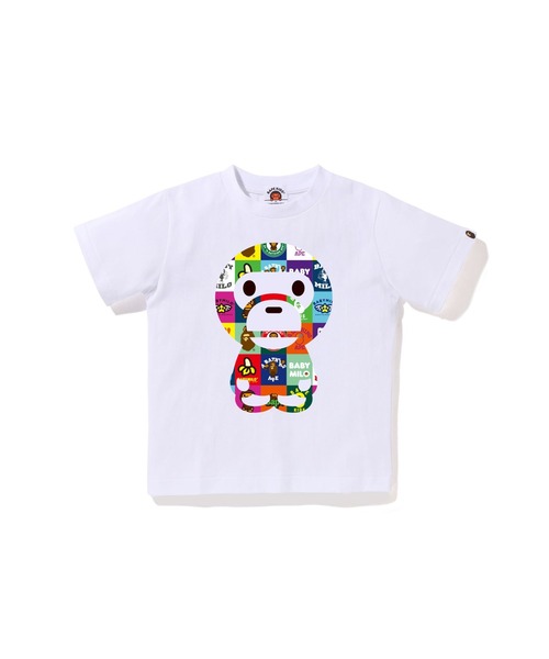 A BATHING APE ビッグベイビーミロTシャツ BABY MILO PATCHWORK BIG BABY MILO TEE（Tシャツ/カットソー）｜A