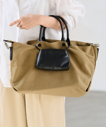 ARTESANOS（アルテサノス）の「ARTESANOS/アルテサノス ミニポーチツキキャンバストートバック（トートバッグ）」