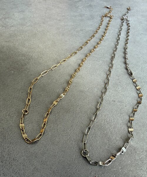 DouDou(ドゥドゥ)の「オーバルロングチェーンネックレス(ネックレス・レディース・シルバー/ゴールド・FREE)」の5枚目の写真
