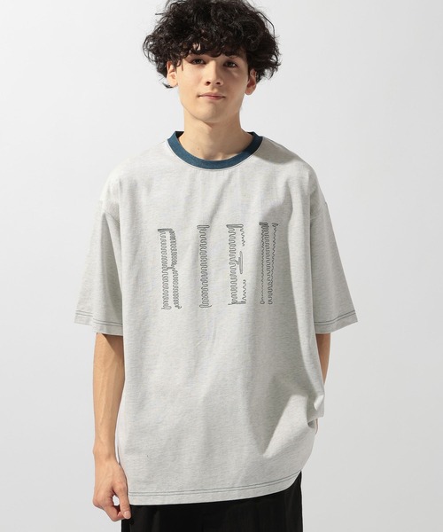 niko and...(ニコアンド)の「プレーティングロゴTシャツ(Tシャツ/カットソー・メンズ・チャコール/ピンク/グリーン/ライトグレー・MEDIUM/LARGE)」の22枚目の写真