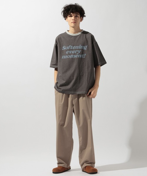 niko and...(ニコアンド)の「プレーティングロゴTシャツ(Tシャツ/カットソー・メンズ・チャコール/ピンク/グリーン/ライトグレー・MEDIUM/LARGE)」の20枚目の写真